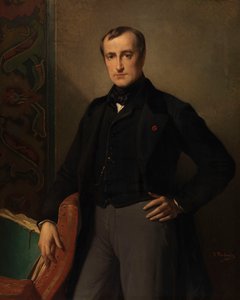 Ressam Paul Delaroche (tuval üzerine yağlıboya) by Jean Francois Portaels
