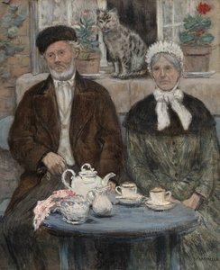 İkindi Çayı, c. 1880. by Jean Francois Raffaelli