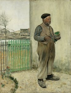 Çitini Yeni Boyamış Adam by Jean Francois Raffaelli
