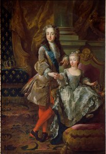 Kral Louis XV (1710-1774) ve nişanlısı İspanya