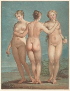 Üç Güzeller by Jean François Janinet after Giovanni Antonio Pellegrini
