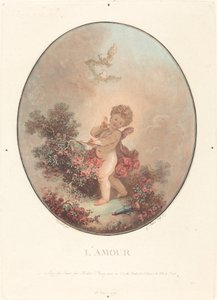 aşk by Jean François Janinet after Jean Honoré Fragonard