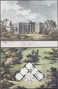 İngiliz bahçesindeki köşk, 1795 by Jean François Thomas de Thomon