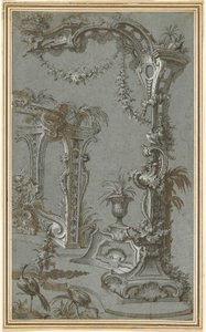Bir Rokoko Bahçe Kafesi ve Gazebo by Jean François de Cuvilliés I