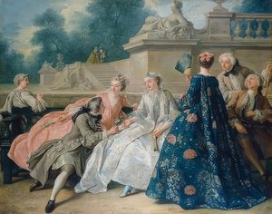 Aşk ilanı. 1731 by Jean François de Troy