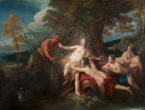 Pan ve Sirinks, 1720 by Jean François de Troy