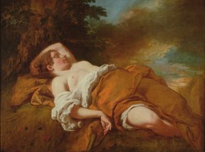 uyuyan biçerdöver by Jean François de Troy