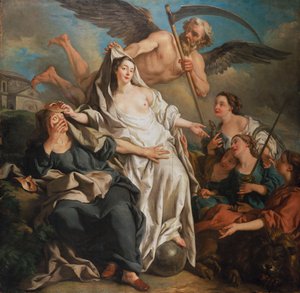 Gerçeği ortaya çıkaran zaman, 1733 by Jean François de Troy