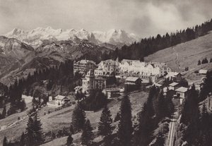 Grand Hotel, Rigi Kaltbad, dişli demiryolu Vitznau Rigi Kulm