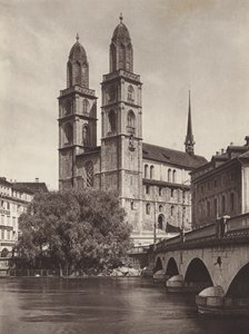 İsviçre: Zürih, Katedral (s/b fotoğraf)