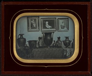 Yunan Vazolarının Natürmortu ve Üç Tablo by Jean-Gabriel Eynard