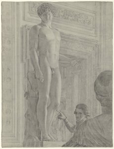 Roma'daki Capitoline Müzesi'nde Antinous Arnavutluk Heykeli by Jean Grandjean