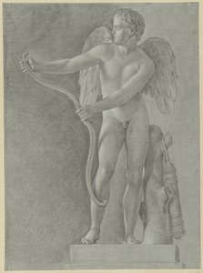 Yayını büken bir Cupid heykelinin incelenmesi by Jean Grandjean