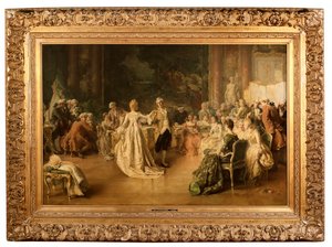 Minuet (panel üzerine yağ) by Jean Guillaume (1858 1931) Rosier