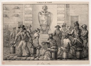 Paris Manzaraları: Su Taşıyıcıları. by Jean Henri Marlet