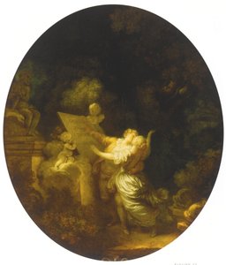 Aşk yemini by Jean Honore Fragonard