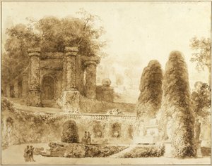 Çeşmeli Roma Parkı, 1774 by Jean Honore Fragonard