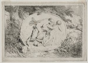 Bachchanals: satir perisi austy by Jean Honore Fragonard