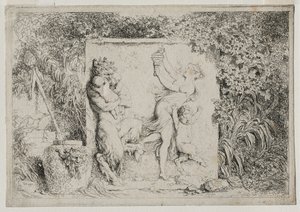 Bacchanales: Satyrs Dance, 1763. by Jean Honore Fragonard