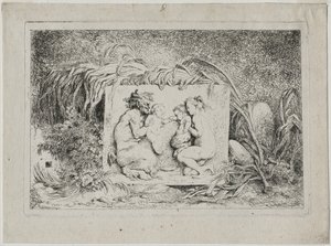 Bacchanales: Satyrs Ailesi, 1763. by Jean Honore Fragonard