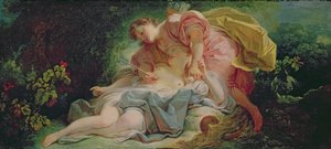 Cephalus ve Procris (tuval üzerine yağlı boya) by Jean Honore Fragonard