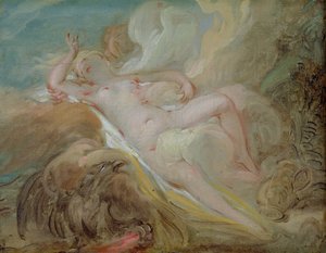 Jüpiter ve İo by Jean Honore Fragonard