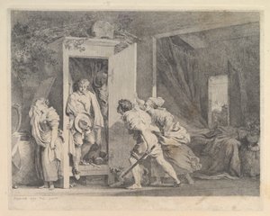 Kabine, 1778. by Jean Honore Fragonard