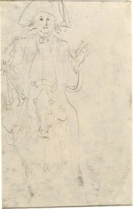 Atlı Adam [verso] by Jean Honore Fragonard