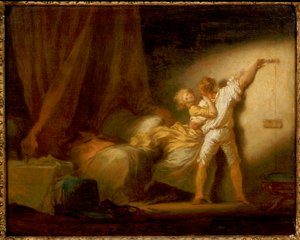 "The Bolt" un model versiyonu by Jean Honore Fragonard