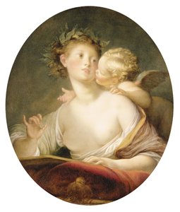 Aşk Tanrısından Esinlenen Sappho by Jean Honore Fragonard