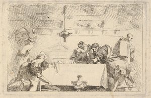 Son Akşam Yemeği, ca. 1761-64. by Jean Honore Fragonard