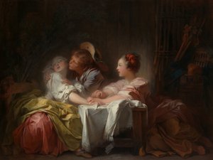 Çalınan Öpücük, c.1760 by Jean Honore Fragonard