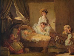 Kreş Ziyareti, c1775 by Jean Honore Fragonard