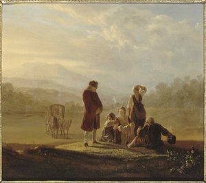 Voltaire ve Ferney köylüleri, yaklaşık 1770.