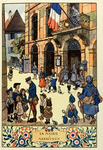 Üç renkli cennet; Massevaux Belediye Binası 1918;