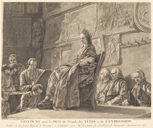 Başlıklar ve İfade Çalışması Ödülü Yarışması by Jean Jacques Flipart after Charles Nicolas Cochin II