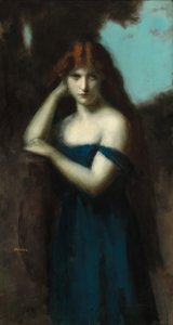 Ayakta Kadın, c. 1903. by Jean Jacques Henner