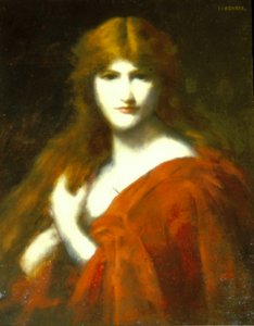 Kızıl saçlı by Jean Jacques Henner