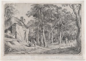 Bir Ormanın Girişinde Kulübe, 1772. by Jean Jacques de Boissieu