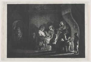 Köyde Akşam, 1800. by Jean Jacques de Boissieu