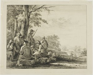 Manzarada Aile Sahnesi by Jean Jacques de Boissieu