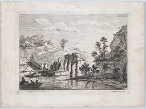 Su Kemeri Harabeleri, 1763. by Jean Jacques de Boissieu