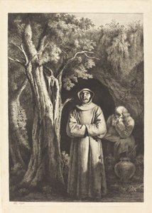 çöl rahipleri by Jean Jacques de Boissieu after Francisco