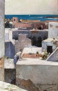 Teraslarda akşam (Fas) by Jean Joseph Benjamin Constant