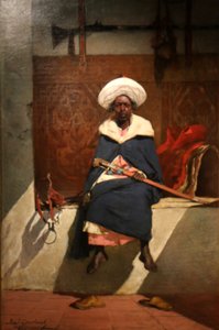 Fas kralı Tahamy. by Jean Joseph Benjamin Constant