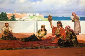 Eşarp Dansı, yaklaşık 1880 (Tuval üzerine yağlıboya) by Jean Joseph Benjamin Constant
