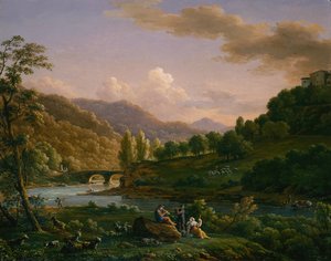 Pastoral Bir Sahne by Jean Joseph Xavier Bidauld