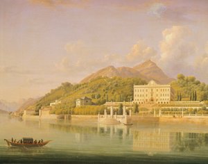 Como Gölü'ndeki Tremezzo'daki Villa Carlotta, Jean-Joseph-Xavier Bidauld (1758-1846), İtalya by Jean Joseph Xavier Bidauld