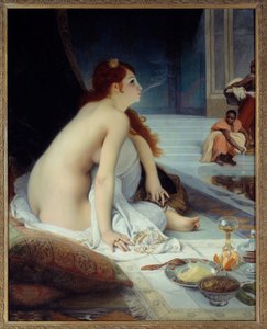 Oryantalizm: “Beyaz Köle” Jean Jules Antoine Lecomte du Nouy (1842-1923) 1888 Güneş. 1.46x1.18 m Nantes, Güzel Sanatlar Müzesi - Oryantalizm: “” Beyaz Köle”””. Jean Jules Antoine Lecomte du Nouy (1842-1923) tarafından yapılan tablo