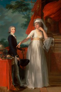 Margaret Callander ve Oğlu James Kearney by Jean Laurent Mosnier
